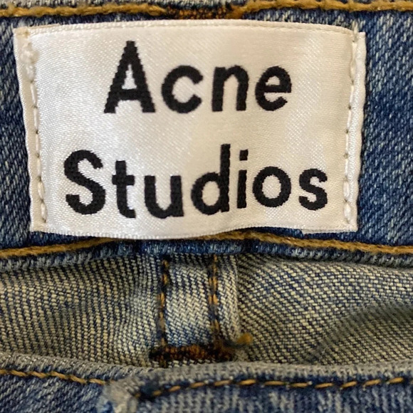 Acne Studios Women's Skin 5 Vintage Medium Wash Skinny Denim Jeans Size 24 - Picture 6 of 8